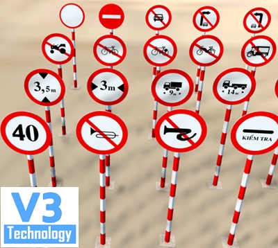 V-Sign: Bộ mô hình 3D biển báo Việt Nam 